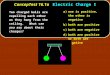 ConcepTest 16.1aElectric Charge I ConcepTest 16.1a Electric Charge I a)one is positive, the other is negative b)both are positive c)both are negative d)both