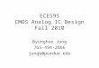 ECE595 CMOS Analog IC Design Fall 2010 Byunghoo Jung 765-494-2866 jungb@purdue.edu