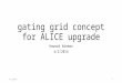 Gating grid concept for ALICE upgrade Howard Wieman 4/2/2014 1