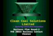 Clean Coal Solutions Limited - Capturing values from Innovation Business Plan Round-2 PAN INDIA Business Contest Chennai