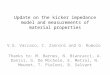 Update on the kicker impedance model and measurements of material properties V.G. Vaccaro, C. Zannini and G. Rumolo Thanks to: M. Barnes, N. Biancacci,