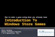 How to make a game using what you already know Chris Gardner Senior Software Engineer T & W Operations, Inc