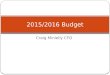 Craig Minielly CFO 2015/2016 Budget. Student Fees