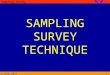 © aSup-2011 Sampling Survey   1 SAMPLING SURVEY TECHNIQUE