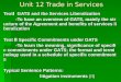 Unit 12 Trade in Services Text Ⅰ GATS and the Services Liberalization -To have an overview of GATS, mainly the structure of the Agreement and benefits
