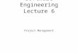 CS 5150 Software Engineering Lecture 6 Project Management