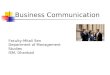 Business Communication Faculty-Mitali Sen Department of Management Studies ISM, Dhanbad
