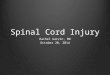 Spinal Cord Injury Rachel Garvin, MD October 20, 2014