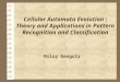 Cellular Automata Evolution : Theory and Applications in Pattern Recognition and Classification Niloy Ganguly