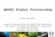 WAVES Global Partnership Sofia Ahlroth Expert Group Meeting on Modelling Approaches and Tools for SEEA Experimental Ecosystem Accounting Testing November