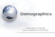 Geography of Canada  Demographics