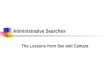 Administrative Searches The Lessons from See and Camara