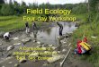 Field Ecology Four-day Workshop A Component of Athabasca University’s BIOL 345: Ecology
