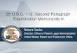 35 U.S.C. 112, Second Paragraph Examination Memorandum Robert Clarke Director, Office of Patent Legal Administration United States Patent and Trademark