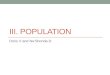 III. POPULATION Doris V and Ne’Shonda D.. POPULATION BIOLOGY