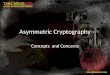 Asymmetric Cryptography Concepts and Concerns. About the Speaker Chuck Easttom chuck@chuckeasttom.com @chuckeasttom.com