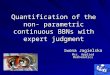 Quantification of the non- parametric continuous BBNs with expert judgment Iwona Jagielska Msc. Applied Mathematics