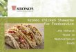 Kronos Chicken Shawarma for Foodservice … The Hottest Trend in Mediterranean Foods