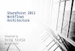 SharePoint 2013 Workflows Architecture Presented by Srini Sistla @srinisistla