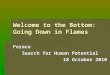 Welcome to the Bottom: Going Down in Flames Feraco Search for Human Potential 18 October 2010