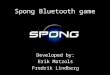 Spong Bluetooth game Developed by: Erik Matzols Fredrik Lindberg