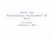 NSTX CSU Preliminary Assessment of PFCs Art Brooks December 8, 2010 1