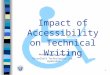© 2004 VisualSoft Technologies Ltd Impact of Accessibility on Technical Writing Mohammad Qais Mujeeb VisualSoft Technologies Ltd., Hyderabad