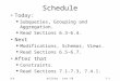 SCUHolliday - coen 1787–1 Schedule Today: u Subqueries, Grouping and Aggregation. u Read Sections 6.3-6.4. Next u Modifications, Schemas, Views. u Read