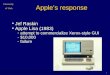 University of Utah 1 Apple’s response Jef Raskin Apple Lisa (1983) -attempt to commercialize Xerox-style GUI -$10,000 -failure 