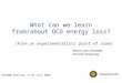 What can we learn from/about QCD energy loss? (From an experimentalists point of view) Marco van Leeuwen, Utrecht University TECHQM meeting, 6-10 July