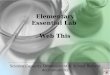Elementary Essential Lab Web This Science Capacity Development & School Reform Accountability