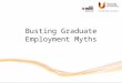Busting Graduate Employment Myths. Graduate Myth Busting