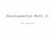 Developmental Math II Al Grocia. Chapter 1 Module 0 – Numeric and variable expressions
