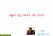 Spring Data Access By, Srinivas Reddy.S 
