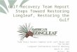 Gulf Recovery Team Report Steps Toward Restoring Longleaf, Restoring the Gulf Team Chair Vernon Compton with Lark Hayes and Tom Darden Longleaf Partnership