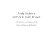 Andy Stobie’s Indoor G scale layout -Original configuration - Reconfigured Design