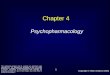 Copyright © Allyn & Bacon 2004 1 Chapter 4 Psychopharmacology This multimedia product and its contents are protected under copyright law. The following
