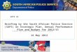 Click to edit Master subtitle style 5/18/12 VOTE 25 Briefing by the South African Police Service (SAPS) on Strategic Plan, Annual Performance Plan and