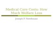Medical Care Costs: How Much Welfare Loss Joseph P. Newhouse