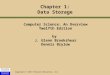 Copyright © 2015 Pearson Education, Inc. Chapter 1: Data Storage Computer Science: An Overview Twelfth Edition by J. Glenn Brookshear Dennis Brylow