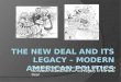 Classwork Assessment on the New Deal Programs Homework Assessment on the Legacy of the New Deal