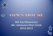 Bill Arp Elementary Ms. Johnson’s First Grade 2012-2013