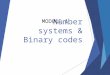 Number systems & Binary codes MODULE 1 Digital Logic Design Ch1-2 Outline of Chapter 1  1.1 Digital Systems  1.2 Binary Numbers  1.3 Number-base Conversions