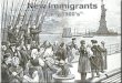 Immigrants Reasons: 1. Lured by promise of better life 2. Escape difficult conditions at home a. Famine b. Land Shortages 3. Escape religious/political