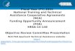 Fiscal Year (FY) 2015 National Training and Technical Assistance Cooperative Agreements (NCA) Funding Opportunity Announcement (FOA) HRSA-15-140 Objective