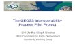 The GEOSS Interoperability Process Pilot Project Siri Jodha Singh Khalsa IEEE Committee on Earth Observations Standards Working Group