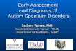 Early Assessment and Diagnosis of Autism Spectrum Disorders Zachary Warren, PhD Vanderbilt Kennedy Center / TRIAD Department of Psychiatry / VUMC