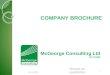 15-Oct-15 Monde de posbilities 1 COMPANY BROCHURE McGeorge Consulting Ltd RC.715365