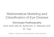 Mathematical Modeling and Classification of Eye Disease Srinivasan Parthasarathy Joint work with M. Bullimore, K. Marsolo and M. Twa Aspects of this work