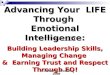 Advancing Your LIFE Through Emotional Intelligence: Building Leadership Skills, Managing Change & Earning Trust and Respect Through EQ! © Arturo L. Jaramillo